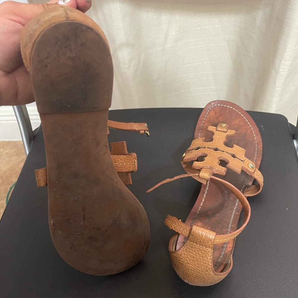 tory burch sandals, - Picture 2 of 5